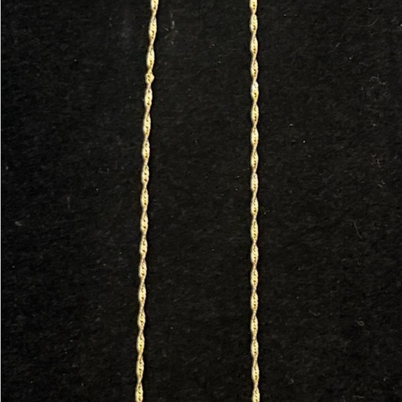 GORGEOUS REAL 14K gold Elegant Chain Necklace 16” total. NEW! - Picture 2 of 7
